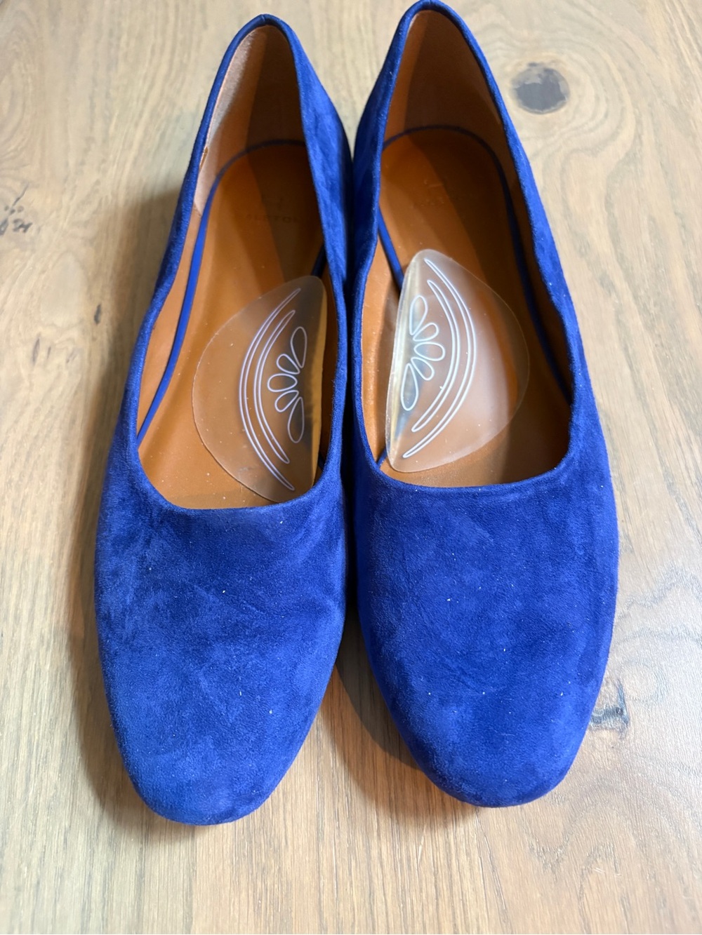 H by Halston Cobalt Blue Suede Ballet Flats